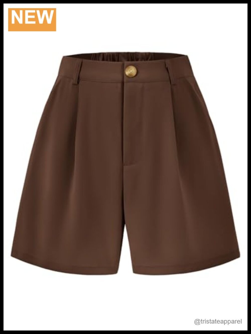 High Waisted Dressy Casual Pleated Trouser Shorts with Pockets